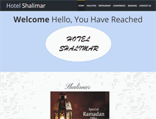 Tablet Screenshot of hotelshalimarpk.com